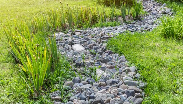 River Rock Garden Installation in Cherry Hill